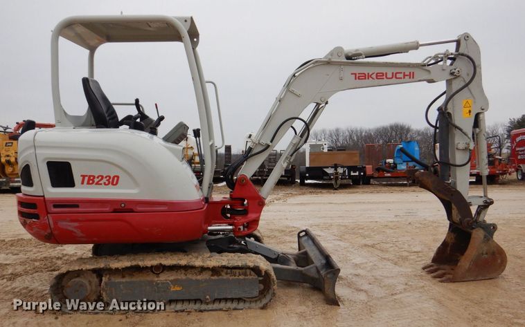 image for item MC9845 2016 Takeuchi TB230  mini excavator