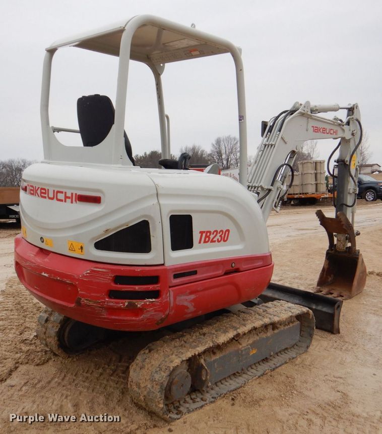 image for item MC9845 2016 Takeuchi TB230  mini excavator