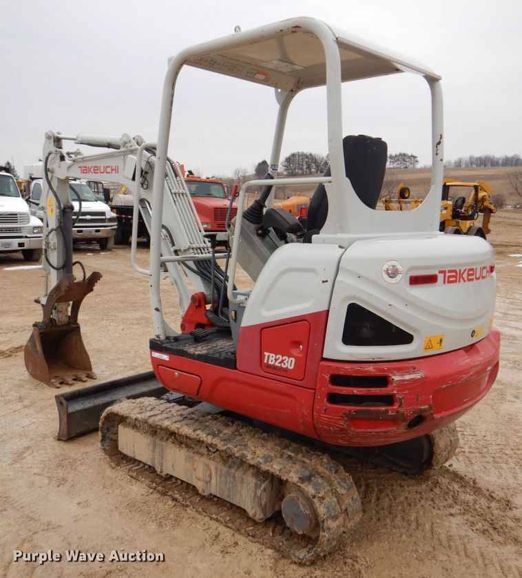 image for item MC9845 2016 Takeuchi TB230  mini excavator