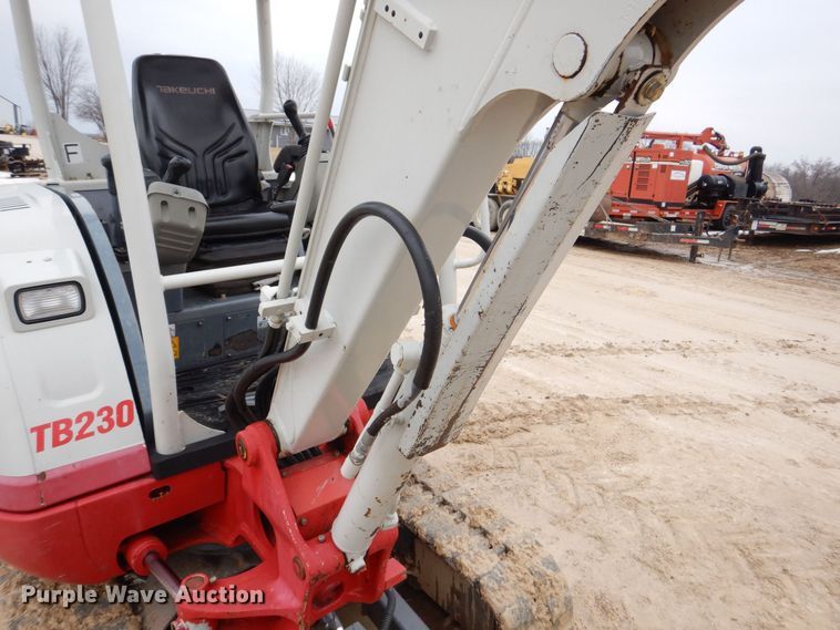 image for item MC9845 2016 Takeuchi TB230  mini excavator