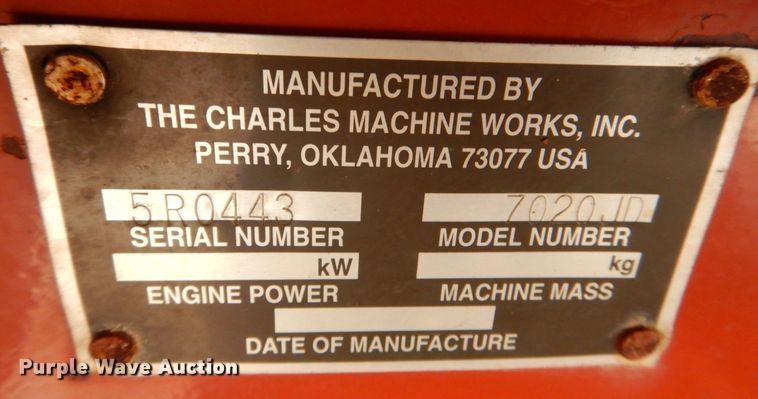 image for item MC9847 Ditch Witch 7020  vibratory cable plow