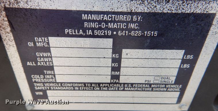 image for item MC9849 2017 Ring-o-matic FT150 VLX  vacuum excavator