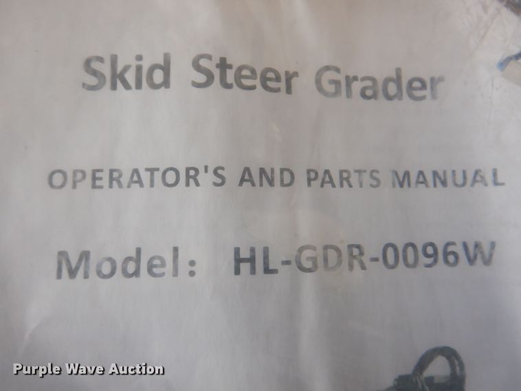 image for item MC9864 Land Honor HL-GDR-0096W  skid steer grader