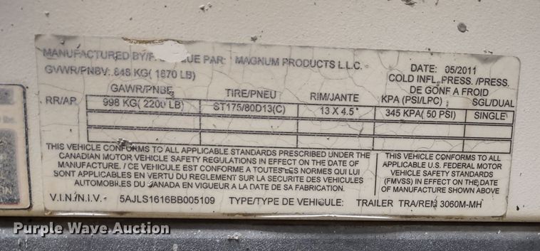 image for item MD9418 2011 Magnum MLT3060M  light plant