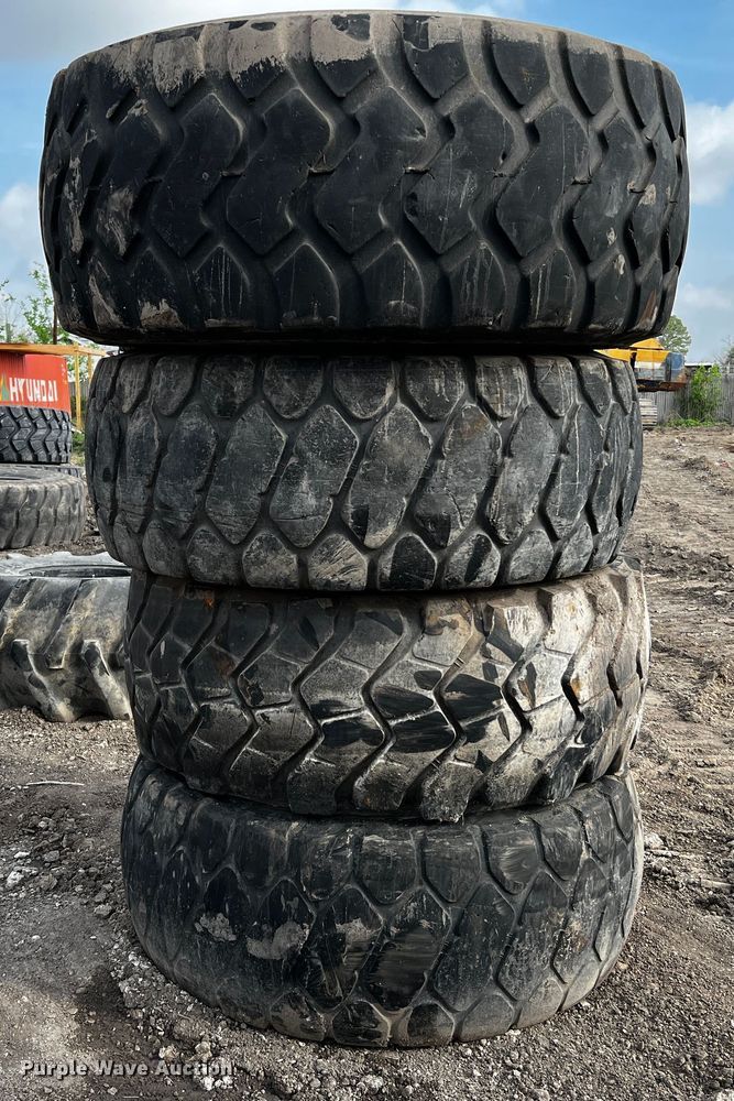image for item MF9830 (4) 23.5R25 tires