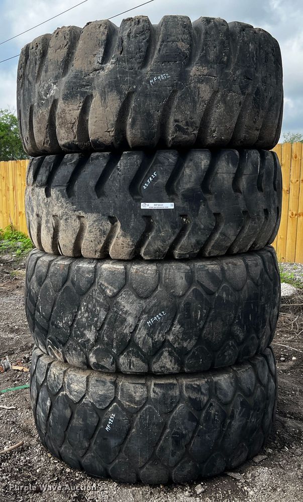 image for item MF9832 (4) 23.5R25 tires