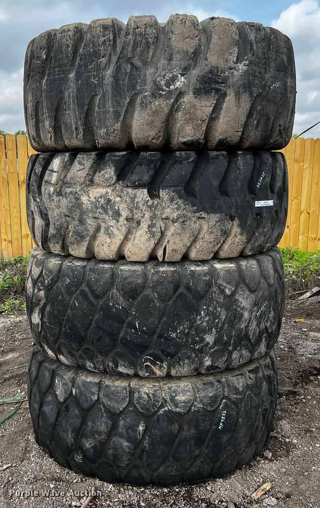 image for item MF9832 (4) 23.5R25 tires