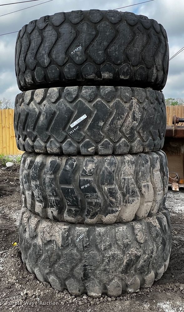 image for item MF9833 (4) 23.5R25 tires