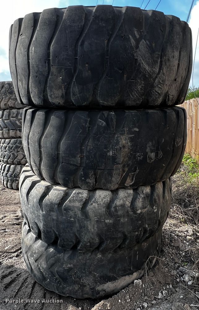 image for item MF9835 (4) 23.5R25 tires