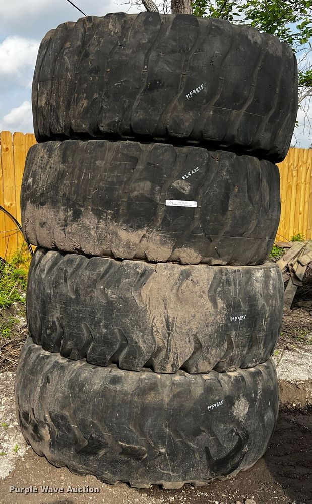 image for item MF9835 (4) 23.5R25 tires
