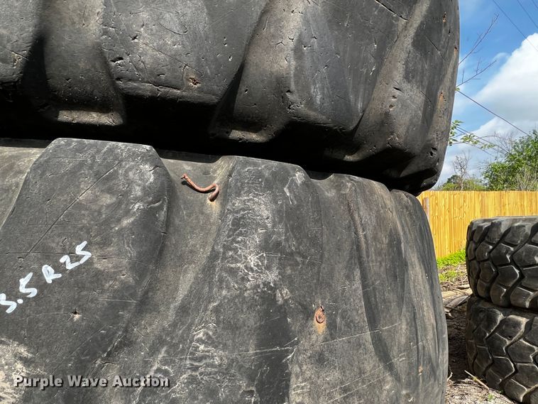 image for item MF9835 (4) 23.5R25 tires