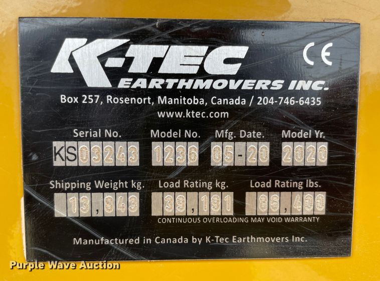 image for item MM9380 2020 K-tec 1236  scraper