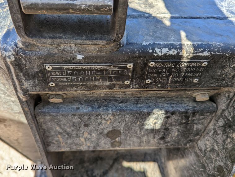 image for item MN9826 Gyro-Trac 500HF  skid steer mulcher