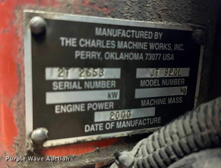 image for item MP9168 2000 Ditch Witch JT920L  directional boring unit