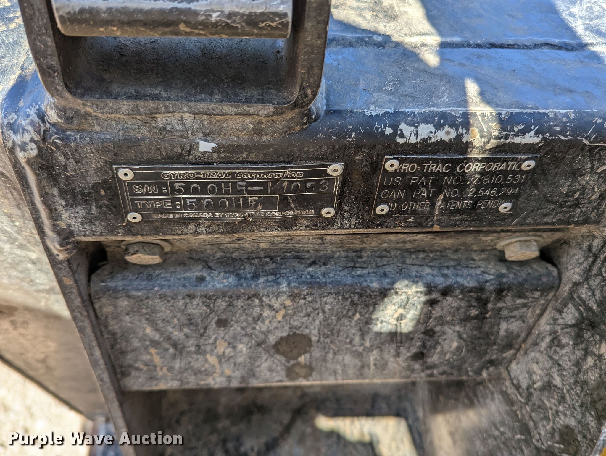 GyroTrac 500HF skid steer mulcher in Norman, OK Item MN9826 sold