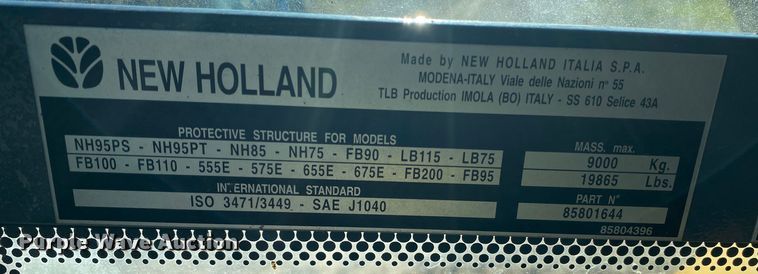 image for item DL7076 1999 New Holland 555E  backhoe