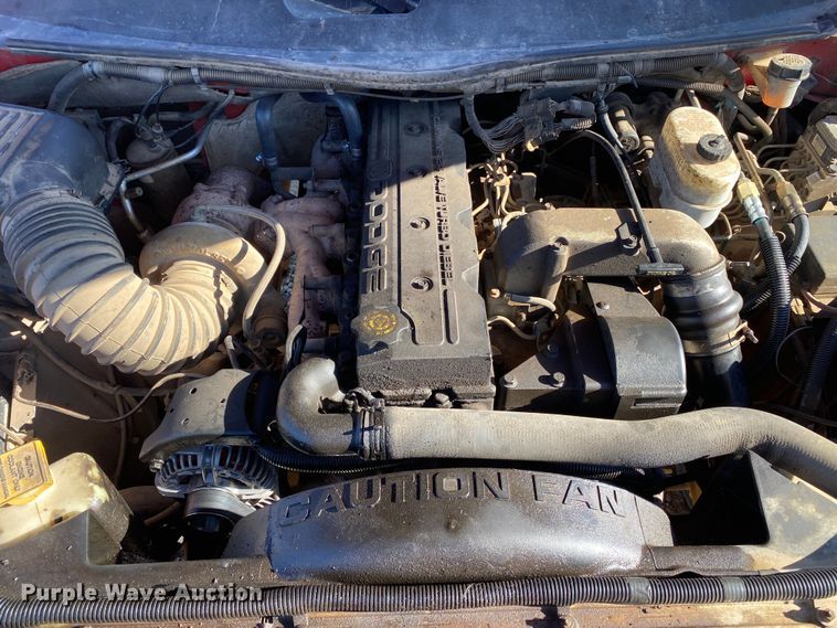 image for item DL7078 2002 Dodge Ram 3500  flatbed pickup truck