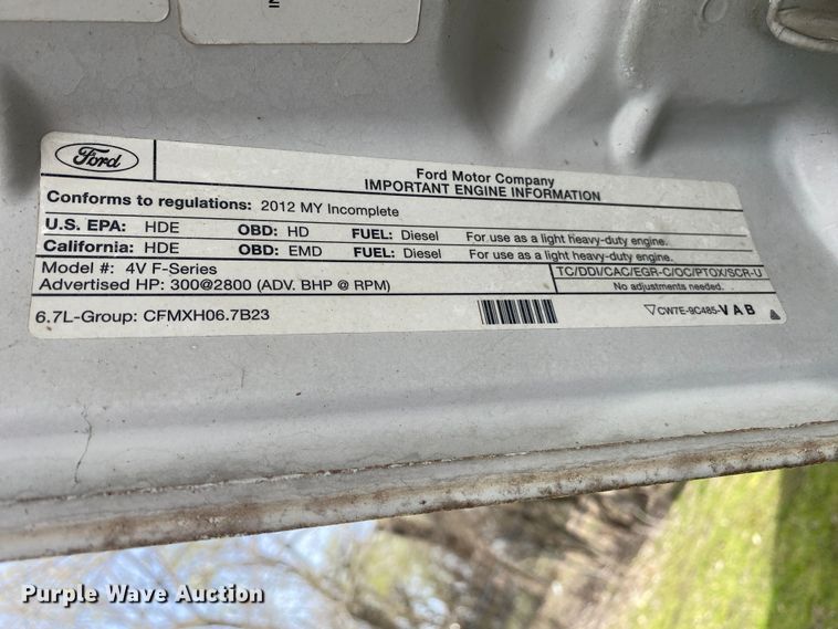 image for item DL7112 2012 Ford F450 Super Duty  ambulance