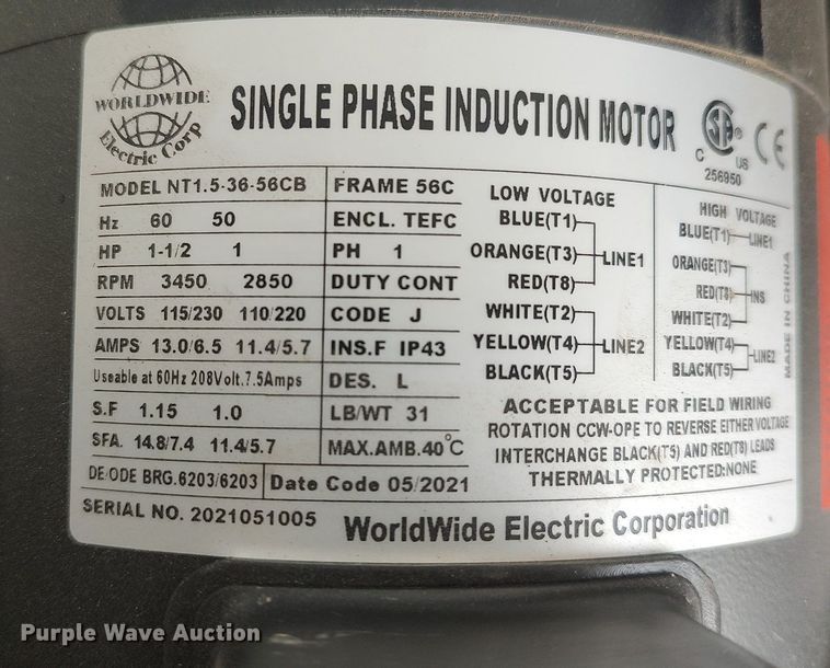 image for item DQ0401 Campbell Haufeld VT629900AJ  air compressor