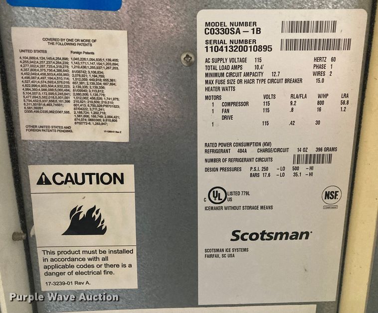 image for item HN9833 Scotsman Prodigy  ice maker