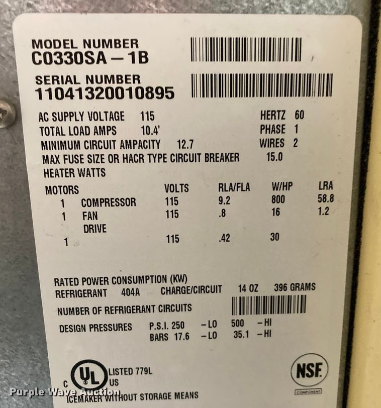 image for item HN9833 Scotsman Prodigy  ice maker