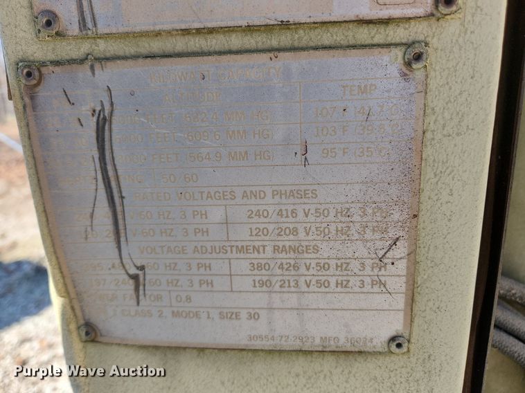 image for item JB9442 Libby Welding MEP005A  generator