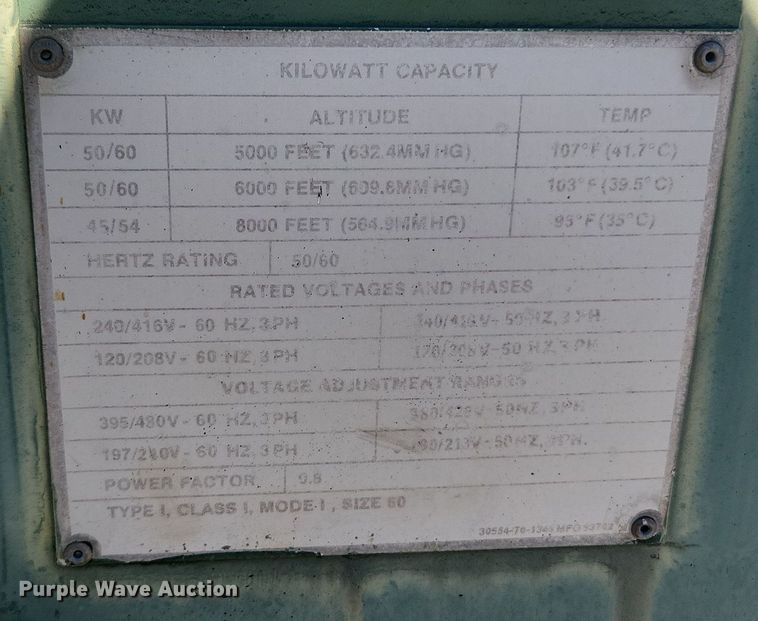 image for item JB9444 Dynamics Corporation of America MEP008A  generator