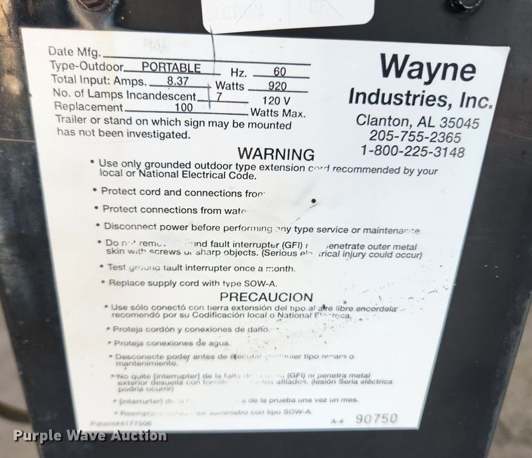 image for item JB9486 Shop built  sign board trailer