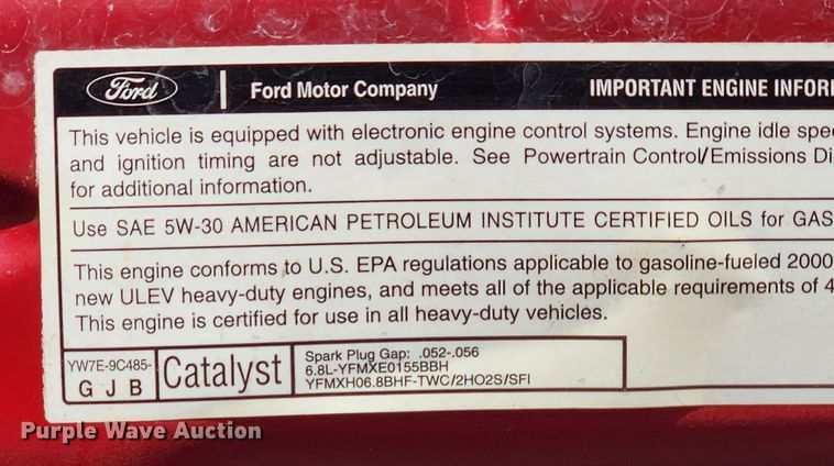 image for item JB9487 2000 Ford F350 Super Duty  SuperCab brush fire truck