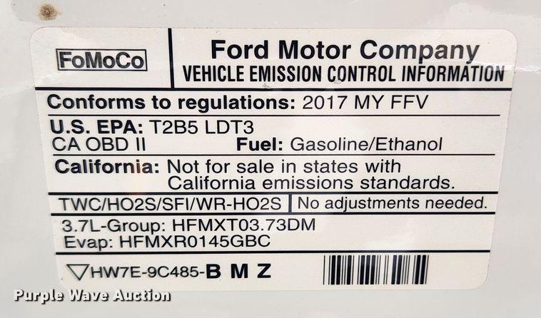 image for item JB9501 2017 Ford Explorer Police Interceptor  SUV