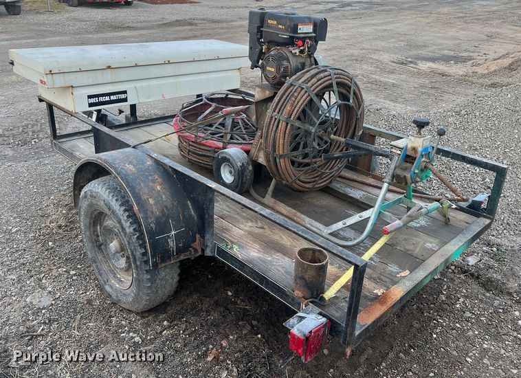 image for item JU9659 1989 Starlite  sewer auger trailer