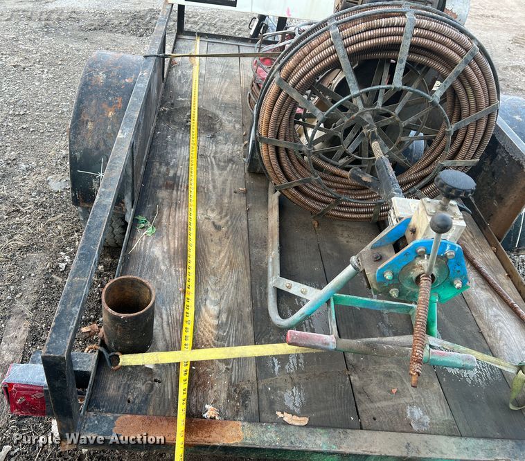 image for item JU9659 1989 Starlite  sewer auger trailer