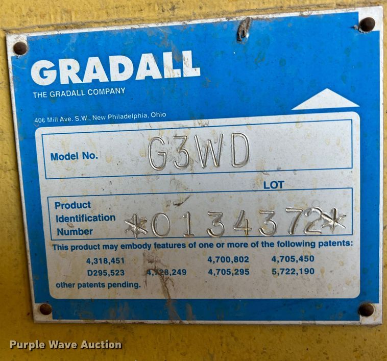 image for item KR9470 1998 Gradall G3WD  wheeled excavator