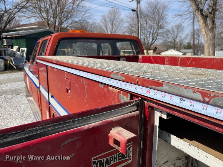 image for item LA9821 1983 GMC C2500  Crew Cab utility bed pickup truck