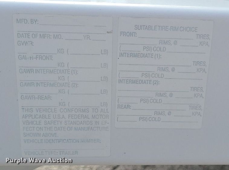 image for item LH9919 Radar trailer