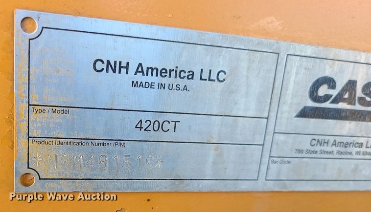 image for item LH9933 2008 Case 420CT Series 3  tracked skid steer loader