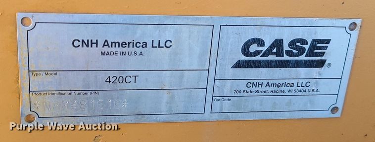 image for item LH9933 2008 Case 420CT Series 3  tracked skid steer loader