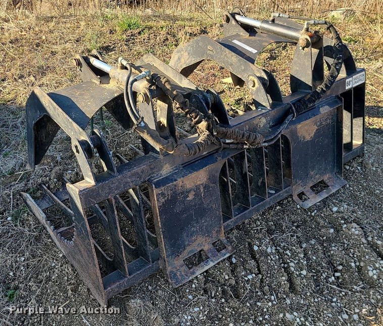 image for item LH9935 66" W skid steer grapple bucket