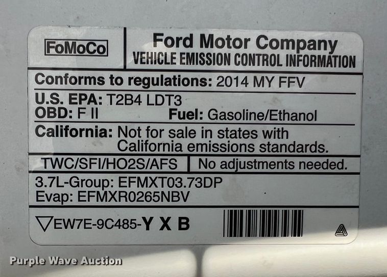 image for item LI9544 2014 Ford F150 XL  SuperCab pickup truck