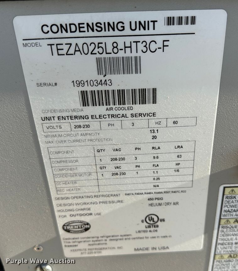 image for item LN9142 Trenton  cooling system