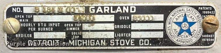 image for item LN9327 Garland 25000  range