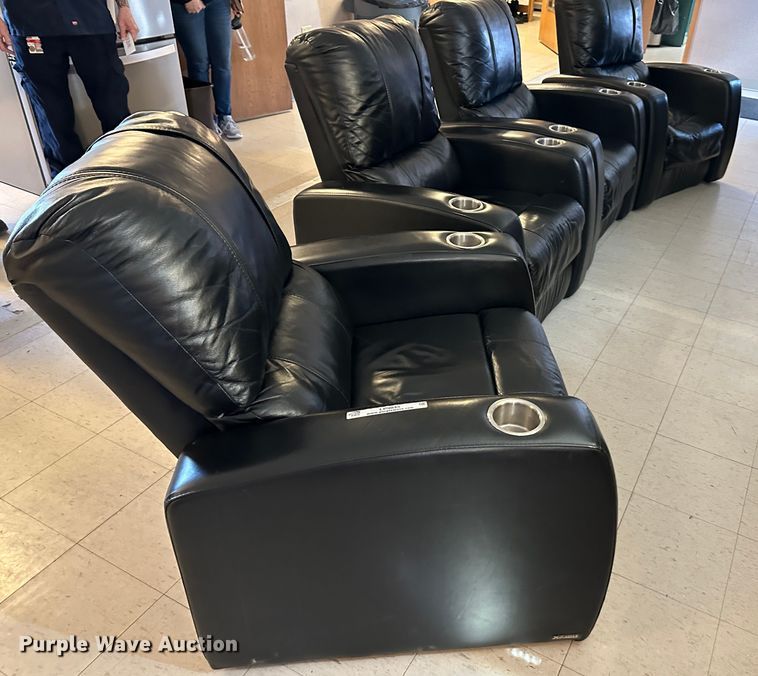 image for item LP9845 (4) theater chairs