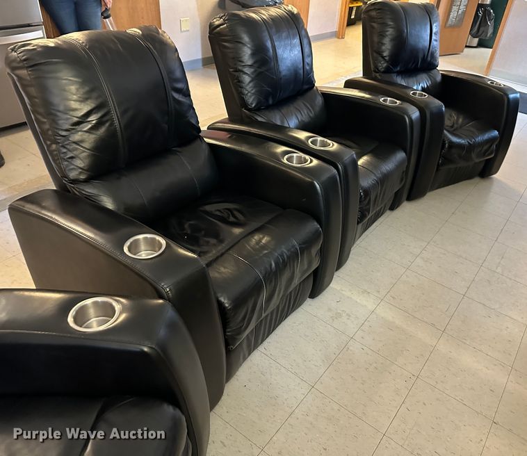 image for item LP9845 (4) theater chairs