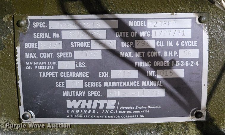 image for item LV9329 Westinghouse SF-30 MD CIED  generator