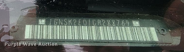 image for item LV9330 2012 Chevrolet Tahoe Police  SUV