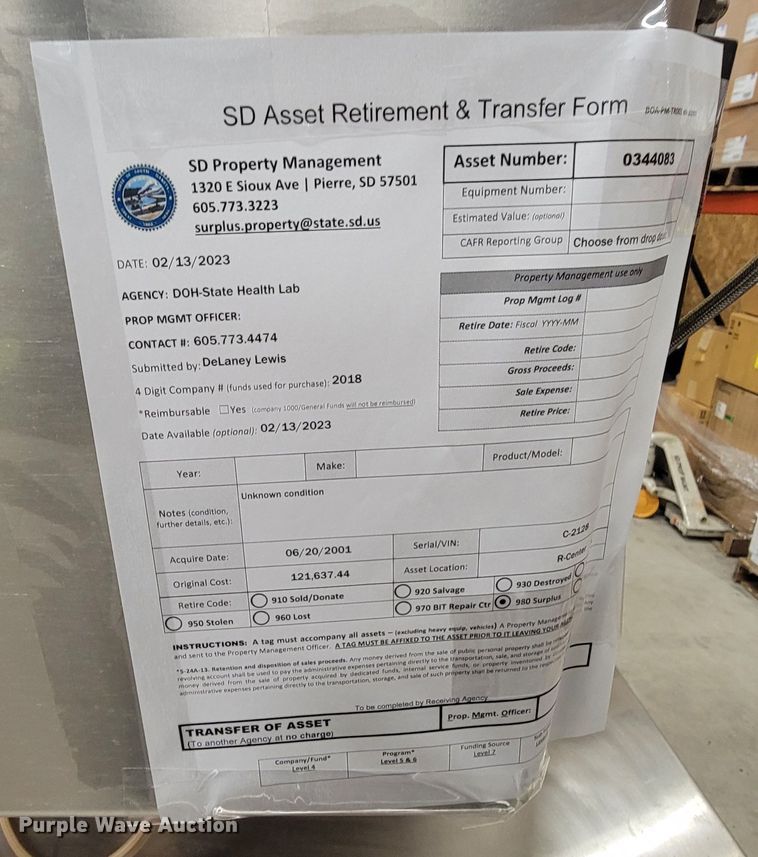 image for item LV9368 Steris VHP M100-S  decontamination system