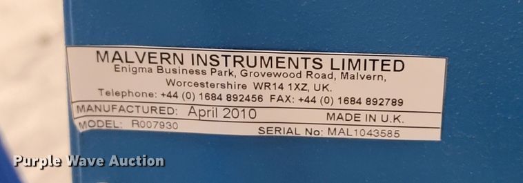 image for item LV9378 Bohlin Instruments R007930  dynamic shear rheometer