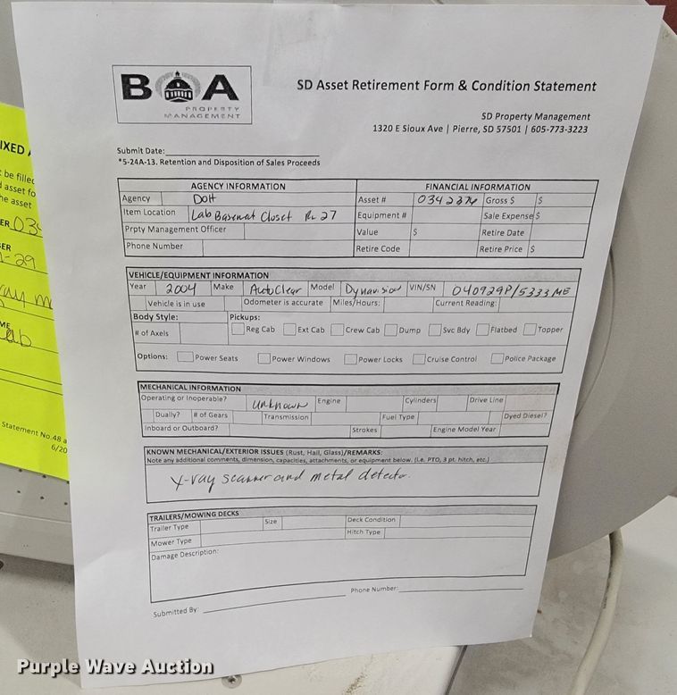 image for item LV9384 Dynavision 5333 ME  X-ray machine