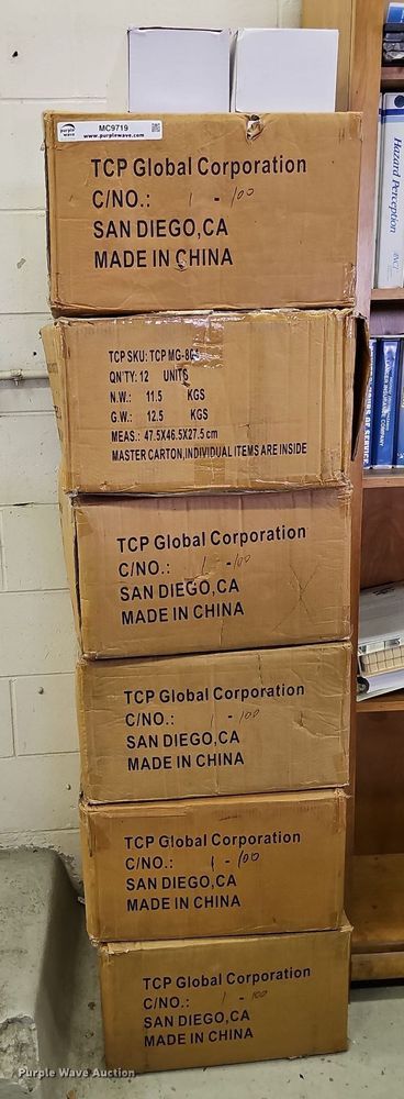 image for item MC9719 (6) cases of TCP magnetic glove and tissue dispensers