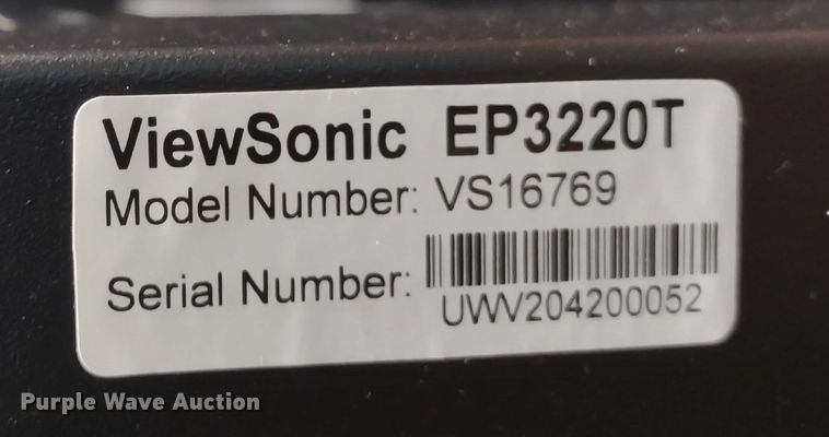 image for item MD9500 (3) ViewSonic EP3220T/VS16769 interactive display systems